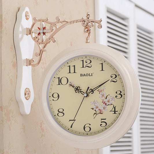 Double Face Large Wall Clock Vintage Wall Clocks Mechanism Design