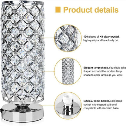 LED Modern USB Charging Eye Protection Creative Design Luxury Crystal Lamp