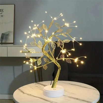 LED Rose Leaf Table Lamp