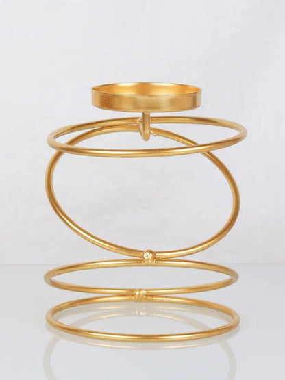 Luxury Style Metal Candle  Golden Wedding Decoration