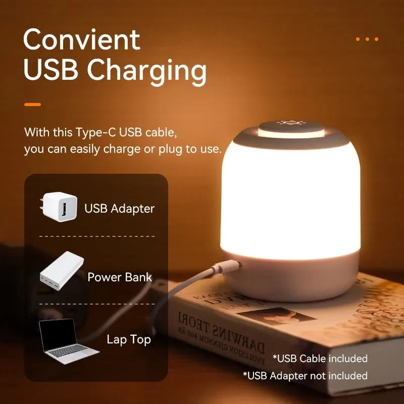 LED Night Light Touch Lamp