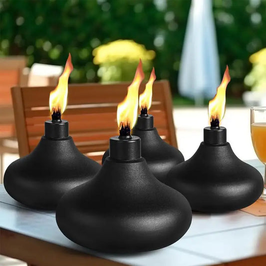 Metal Tabletop Torch – Citronella Patio Flame Lantern