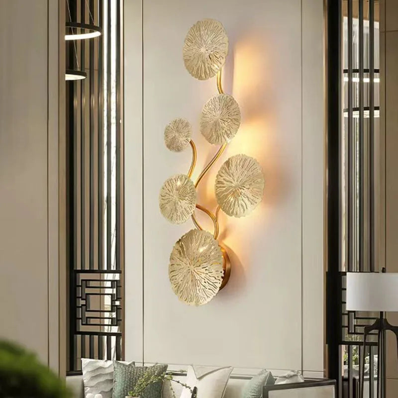 Nordic Creative Leaves Iron Fashion LED Decor Home Atmosphere