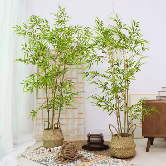 Tall Artificial Bamboo Tree 120/150/180cm   – Potted Fake Green Plant with Realistic Silk Leaves