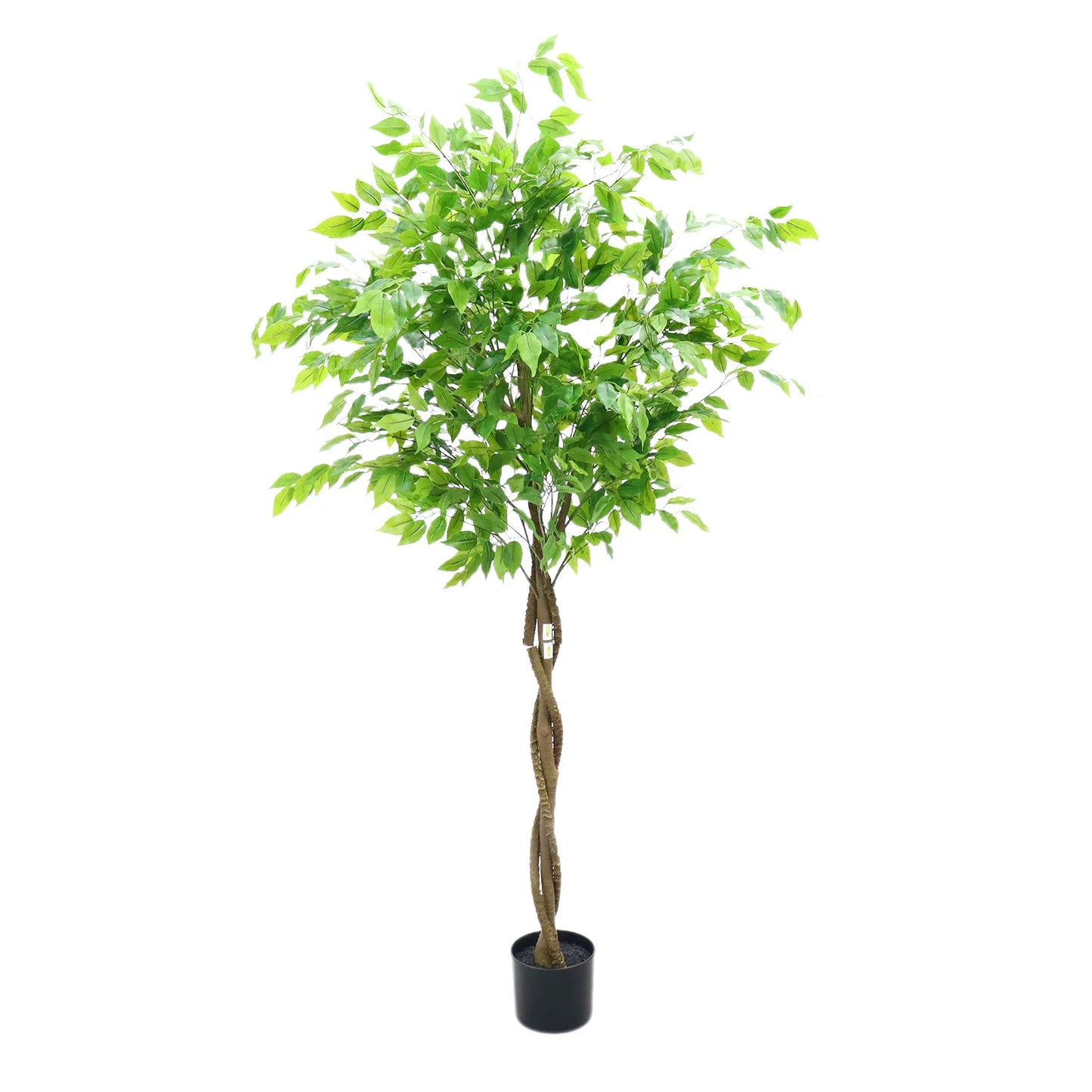 Tall Artificial Ficus Tree with Planter 160/180cm – Lifelike Potted Faux Ficus