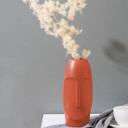 Abstract Face Flower Vase