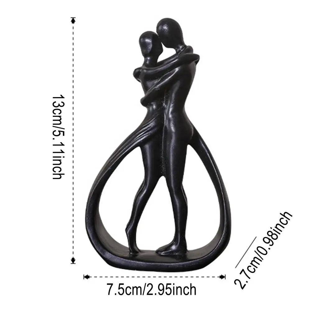 Modern Abstract Hugging Couple Statue Decoration Figure Sculptures